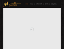 Tablet Screenshot of macmillanguitars.com